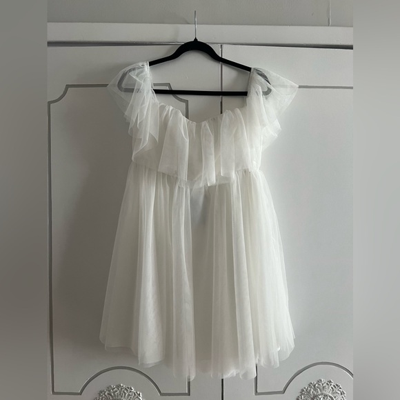 NWT Show Me Your MuMu x Disney Cinderella Have A Ball Babydoll Tulle Dress XL - Picture 2 of 15